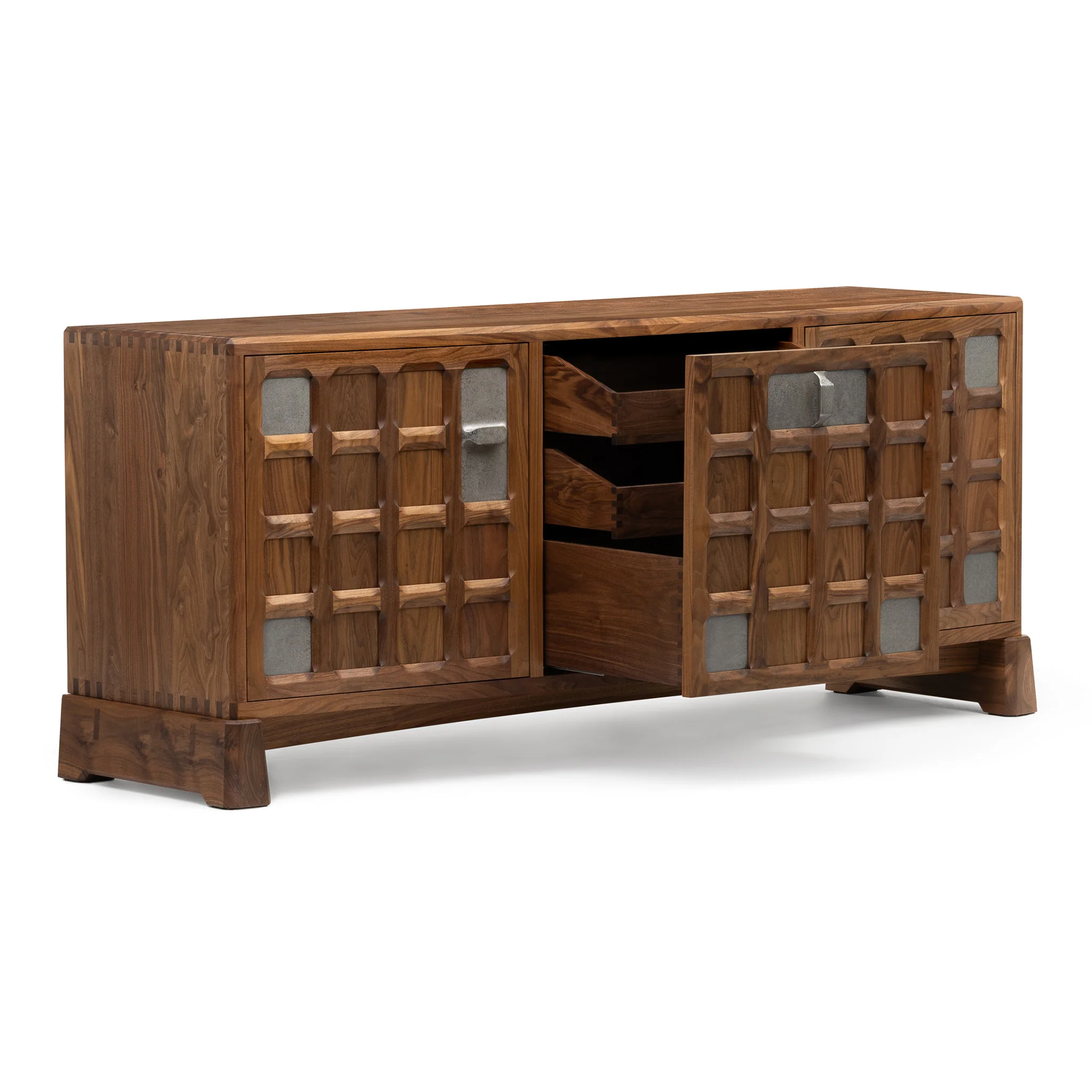 Arts and Crafts 3 Unit Sideboard Low by De La Espada - Image 4