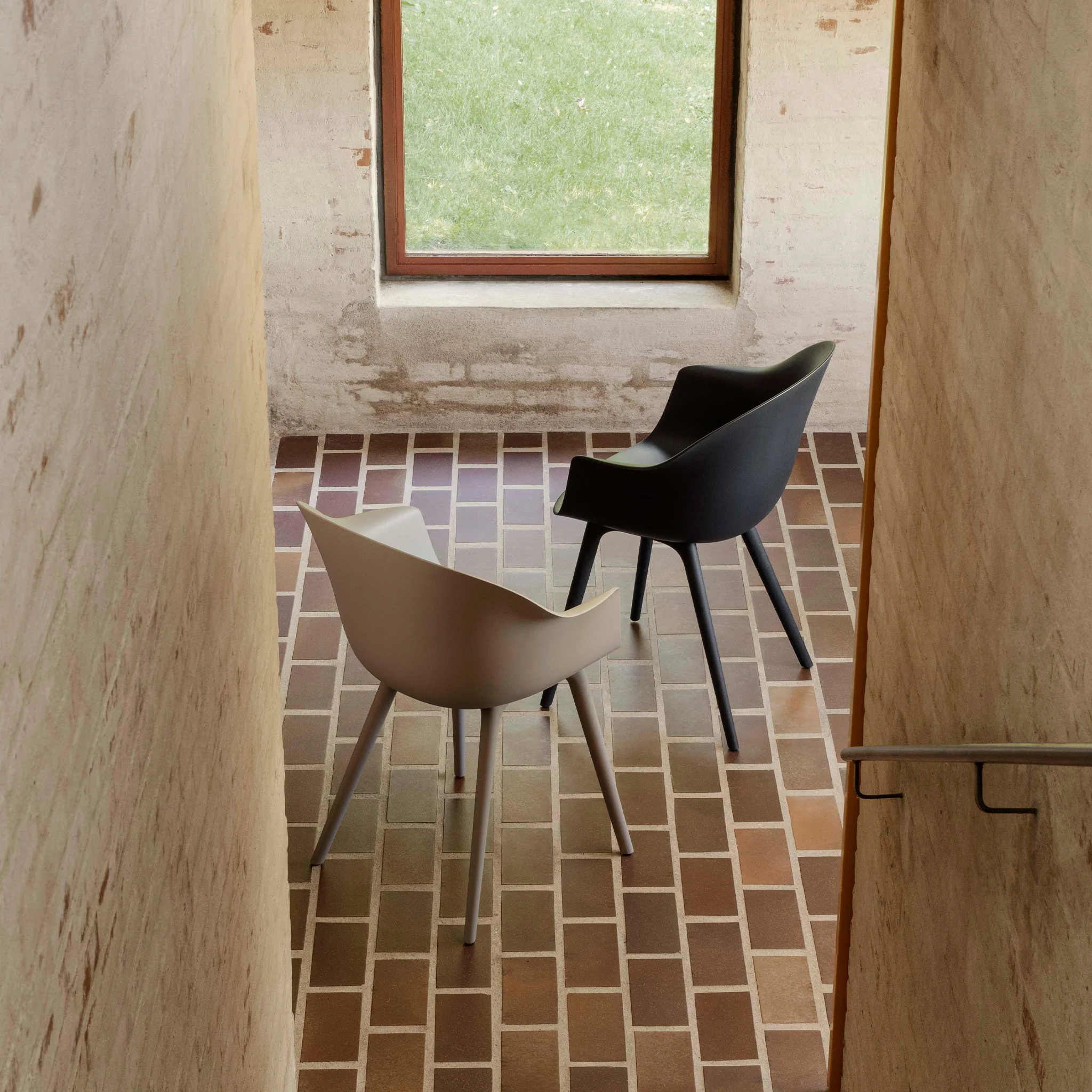 Bat Recycled Dining Chair Wood Base by Gubi - Image 5
