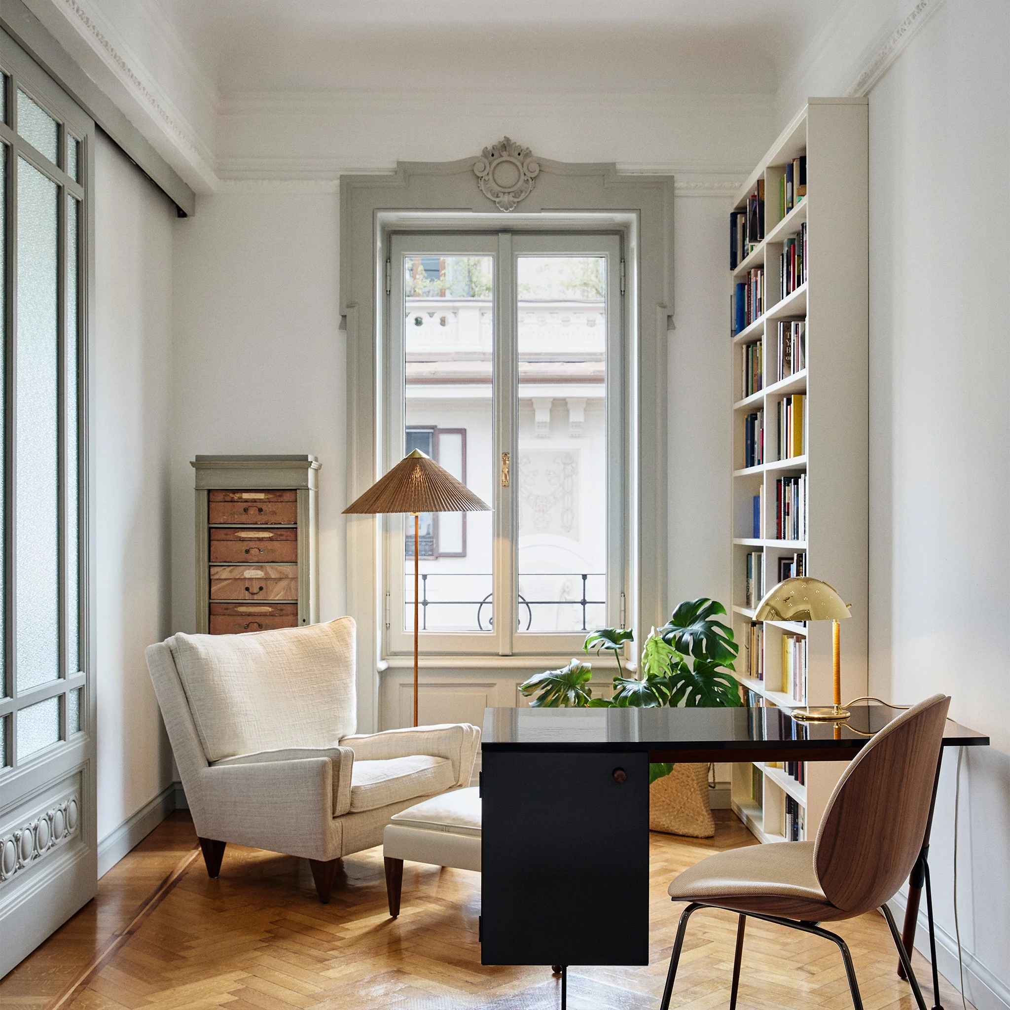 Beetle Dining Chair Veneer Shell Conic Base by Gubi - Image 9