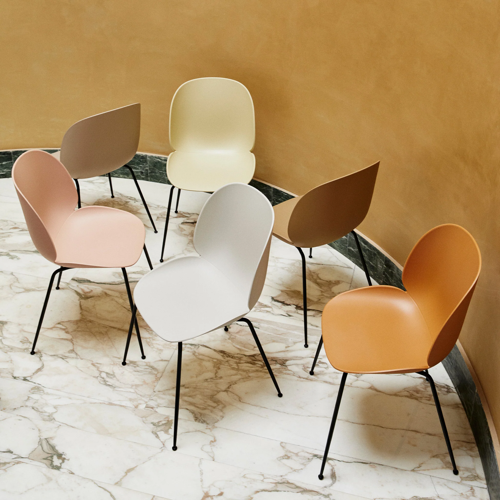 Beetle Recycled Dining Chair Conic Base by Gubi - Image 5