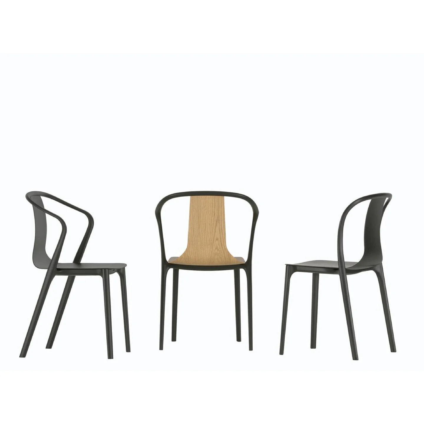 Belleville Armchair Wood by Vitra - Image 4