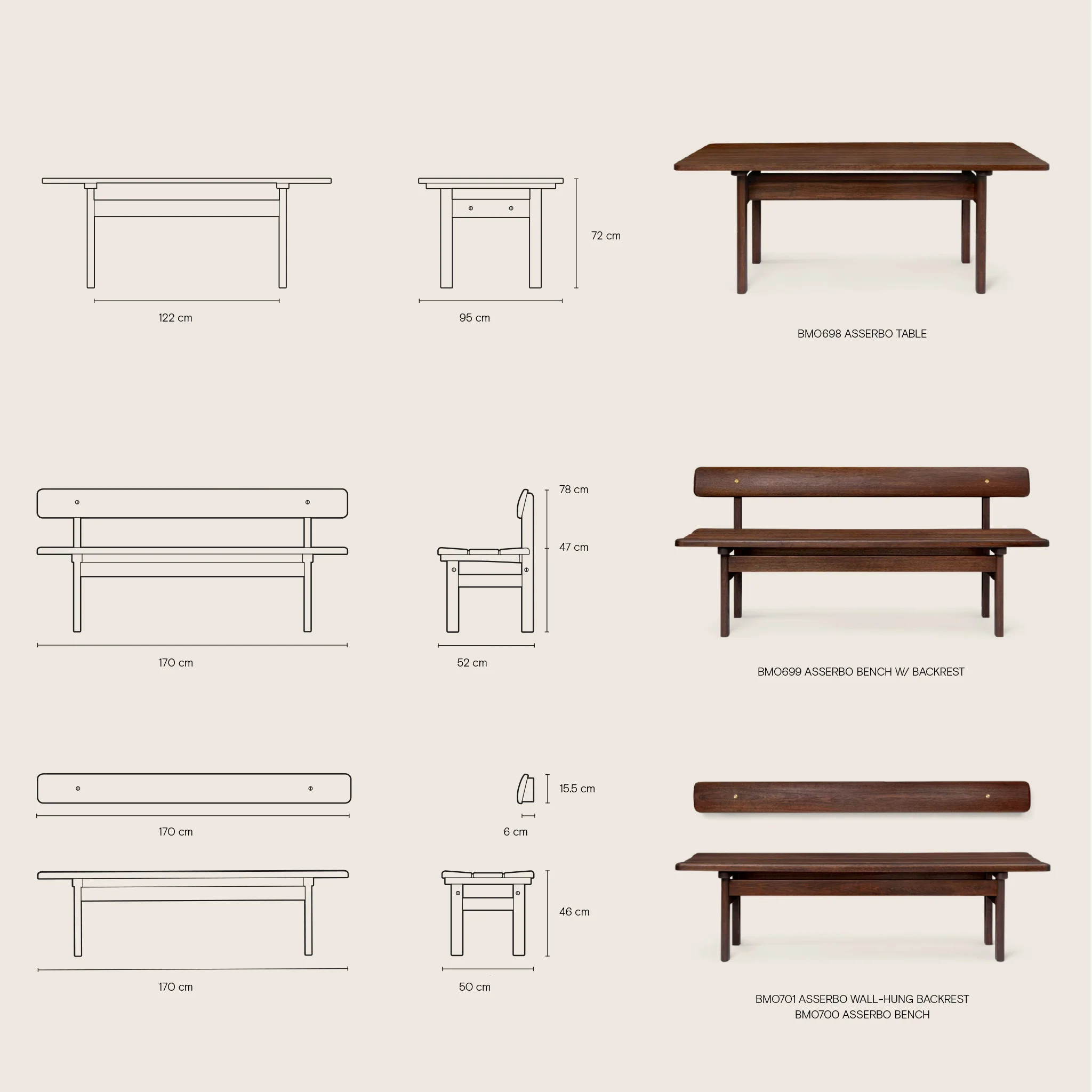 BM0698 Asserbo Table By Børge Mogensen - Image 3