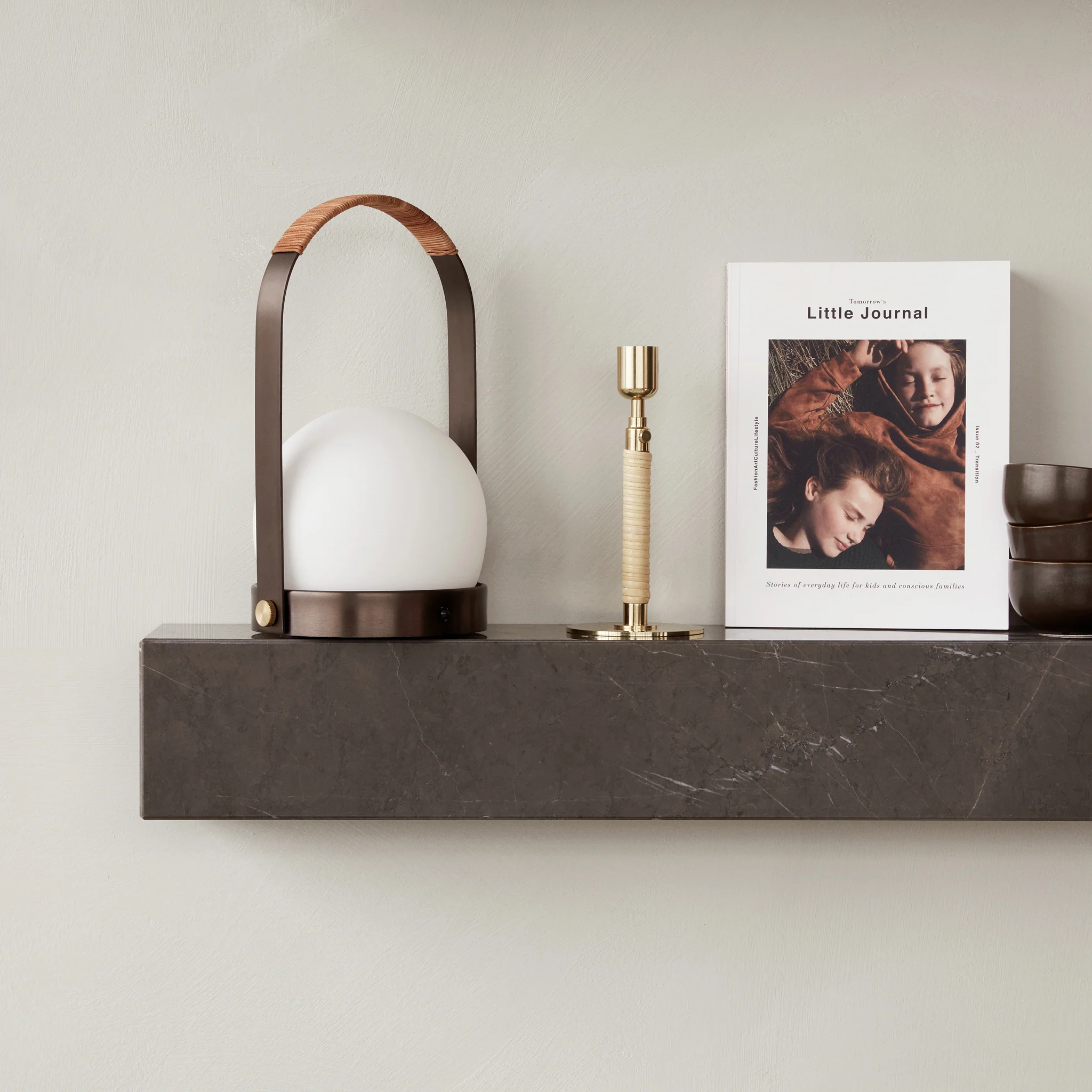 Carrie Portable LED Lamp - Leather by Norm Architects - Image 2