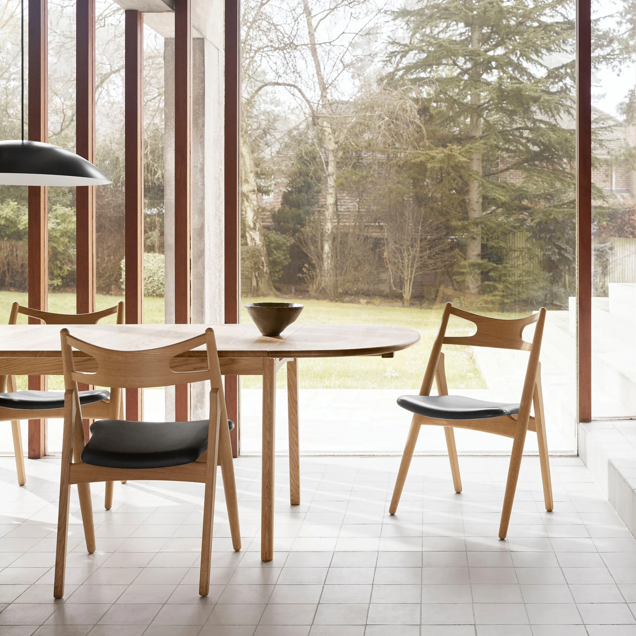 CH29P Sawbuck Chair Upholstered by Carl Hansen & Søn - Image 10