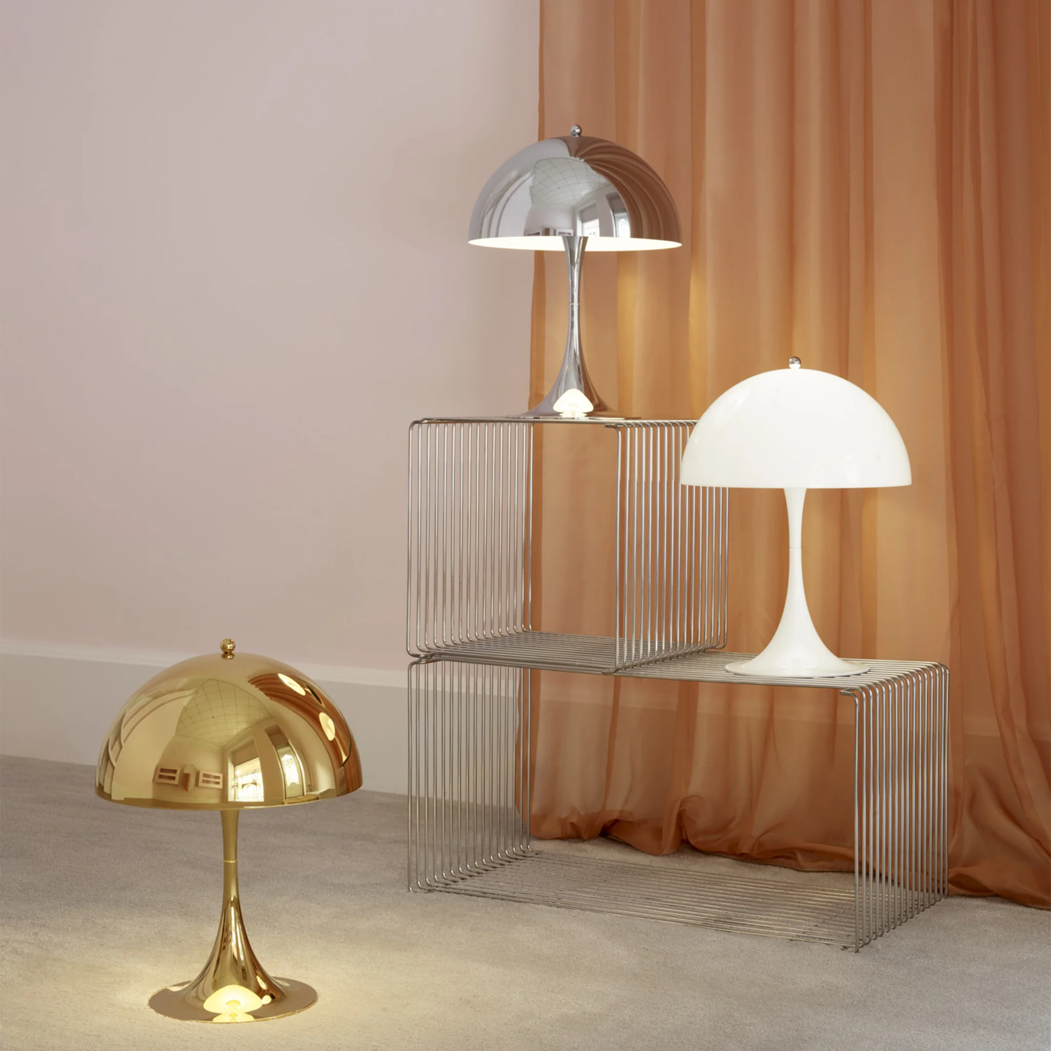 Clearance Panthella 320 Table Lamp v1 / Brass (5744167181) - Image 2
