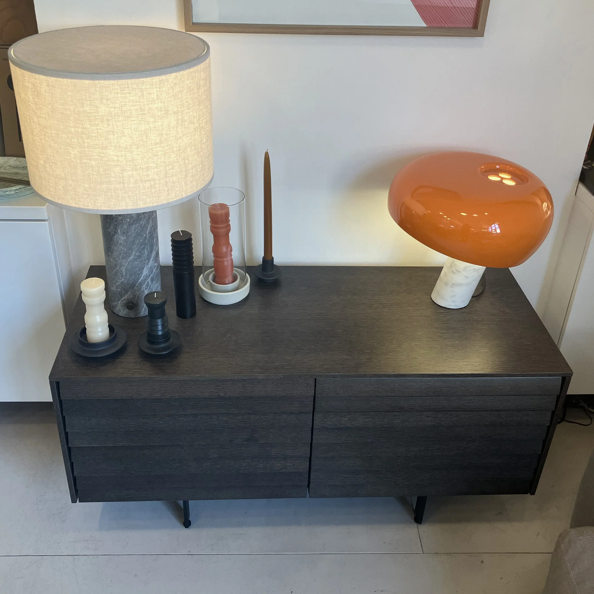 Clearance Sussex Sideboard / 2 Door / Dark Grey Stained Oak by Punt - Image 2