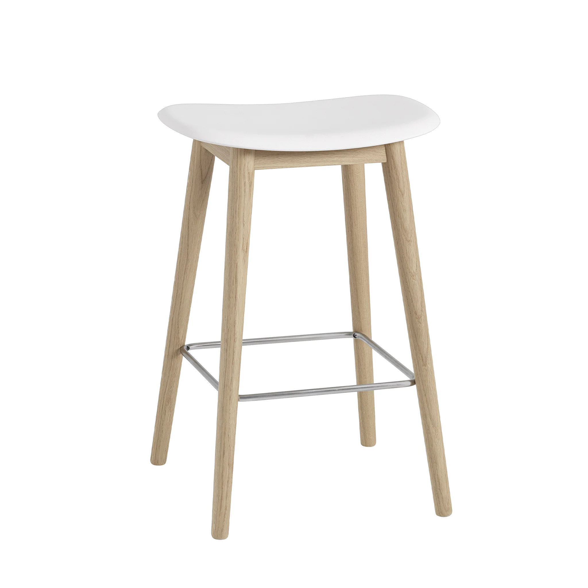 Fiber Bar Stool Wood Base by Muuto - Image 4