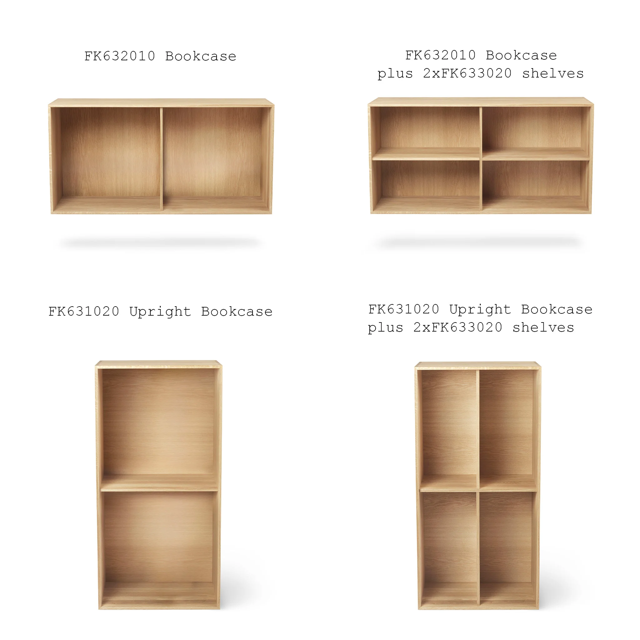 FK63 Wall Mounted Bookcase System - Image 3