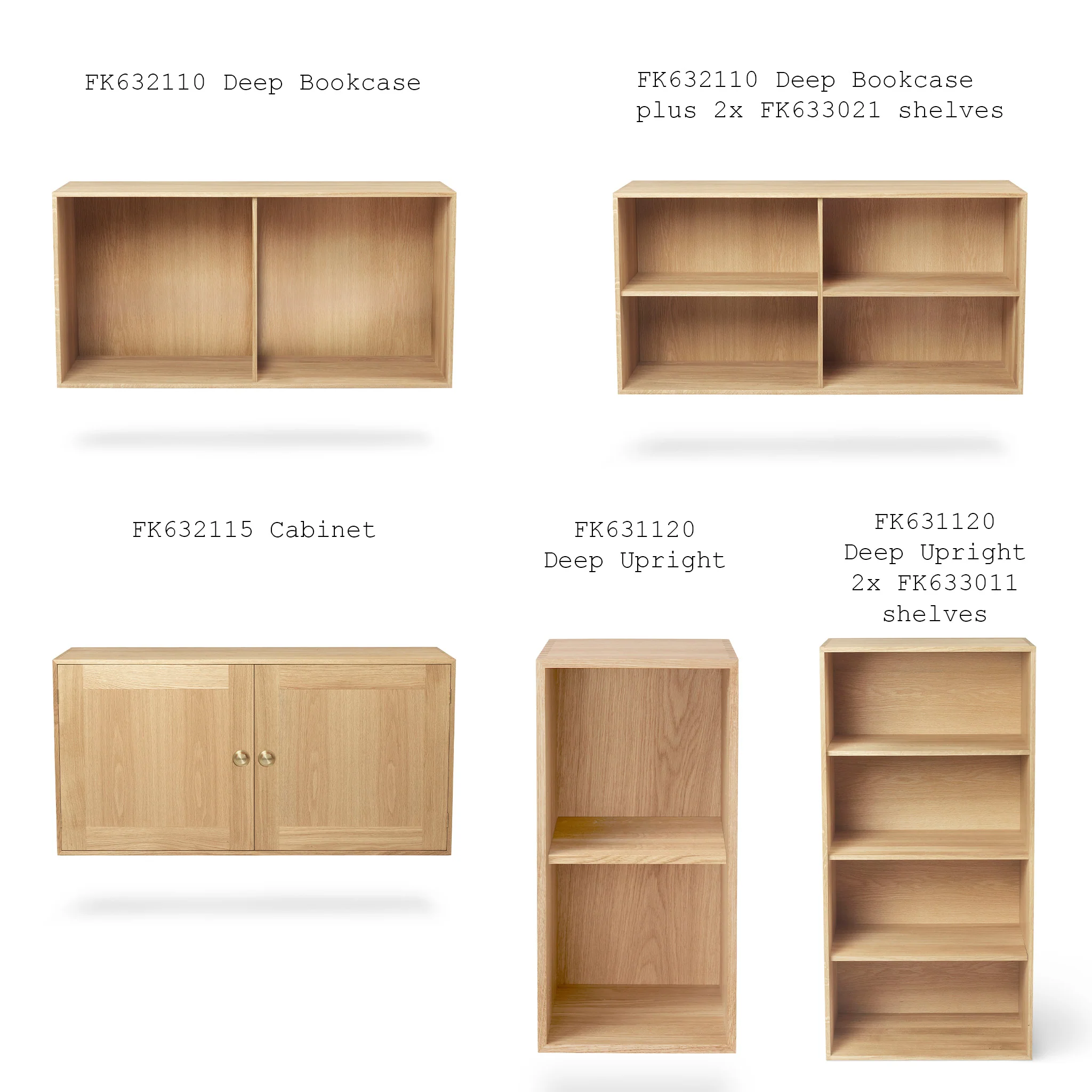 FK63 Wall Mounted Bookcase System - Image 4