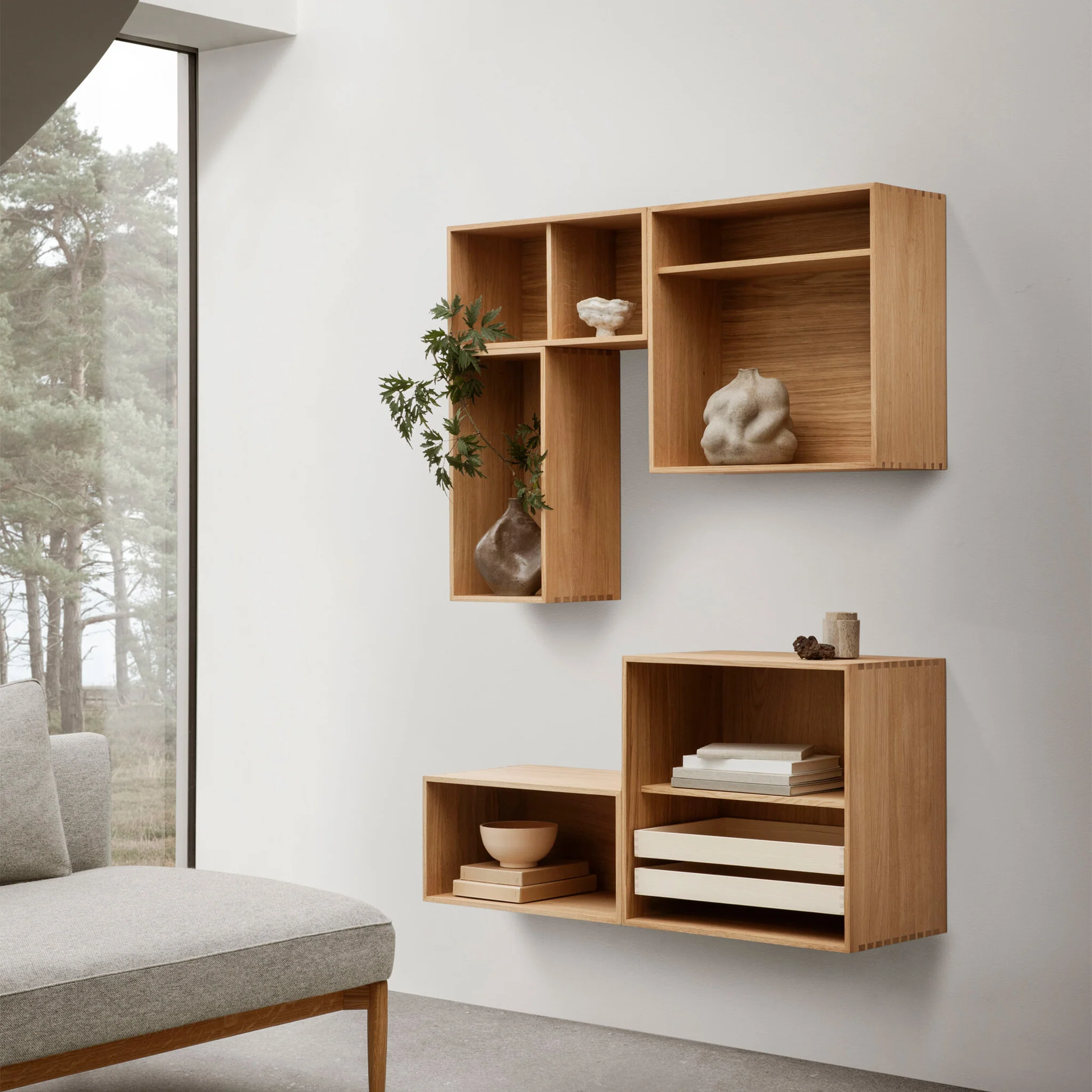 FK63 Wall Mounted Bookcase System - Image 7