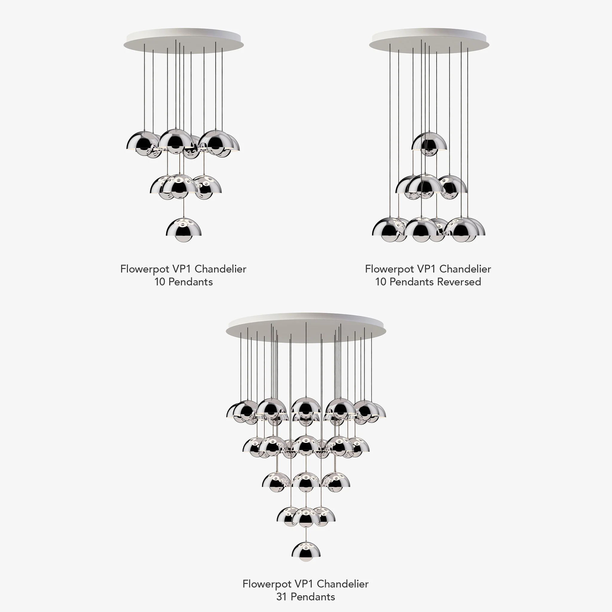 Flowerpot VP1 Chandelier Canopy by &Tradition - Image 2