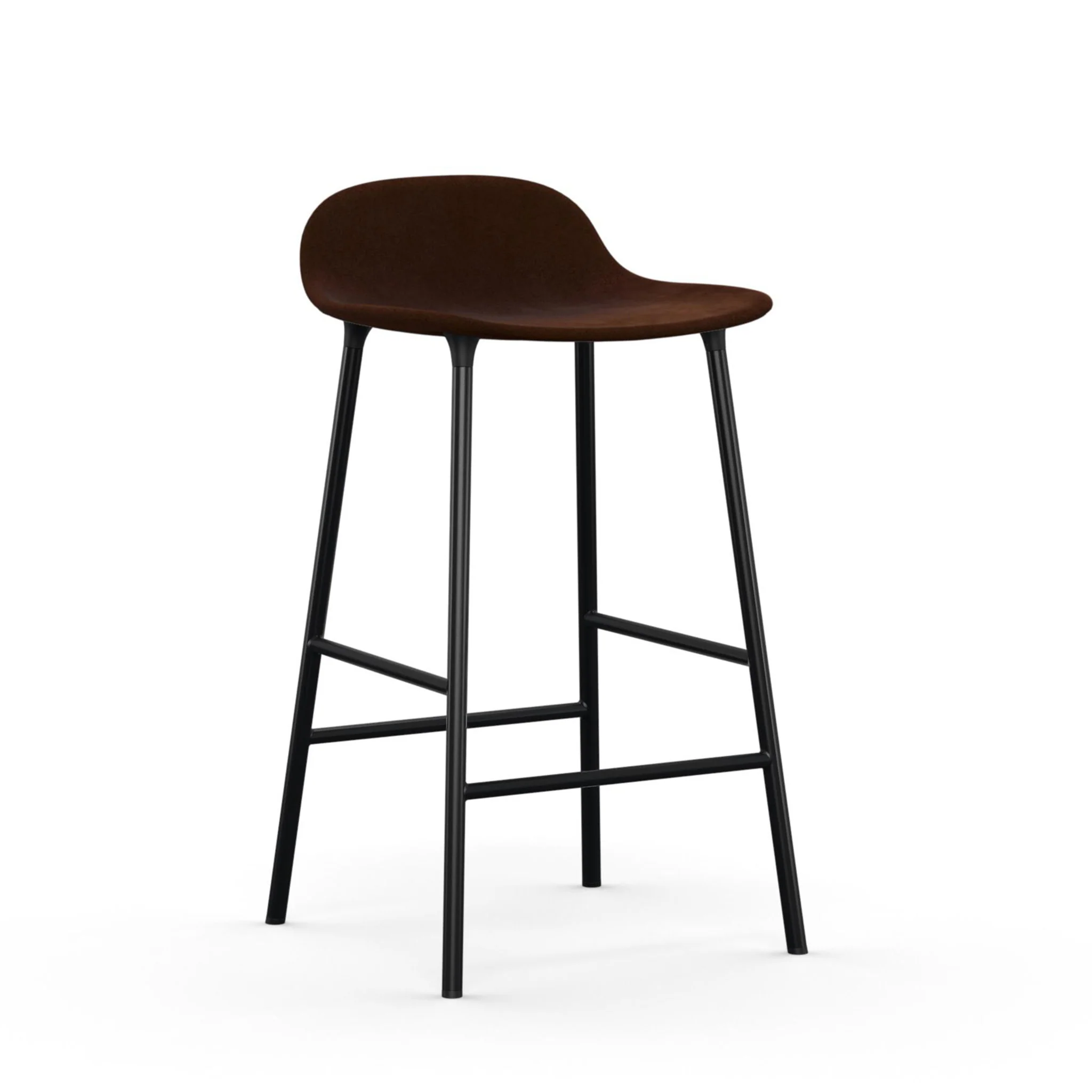 Form Bar Stool Upholstered with Steel Base by Normann Copenhagen - Image 3