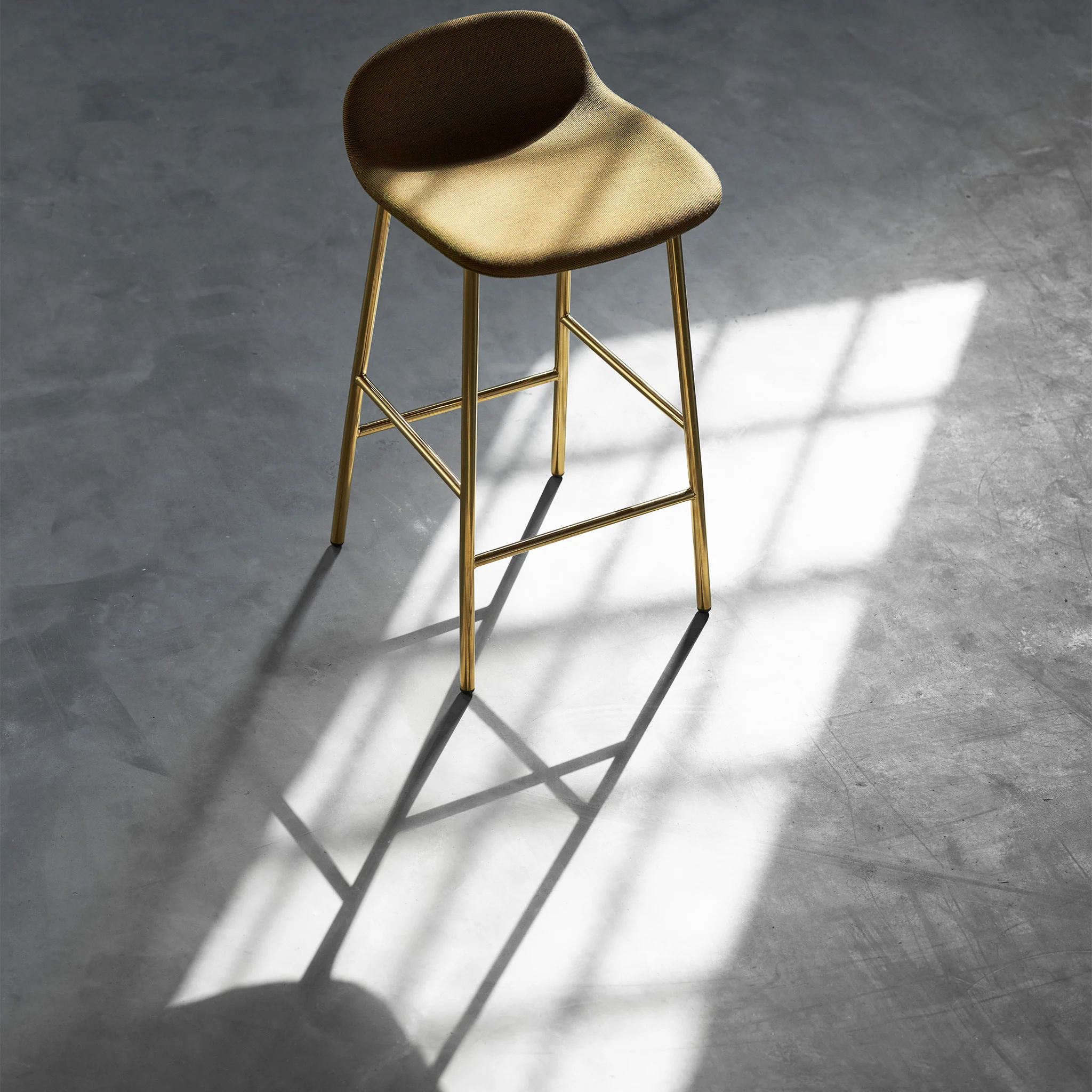 Form Bar Stool Upholstered with Steel Base by Normann Copenhagen - Image 4