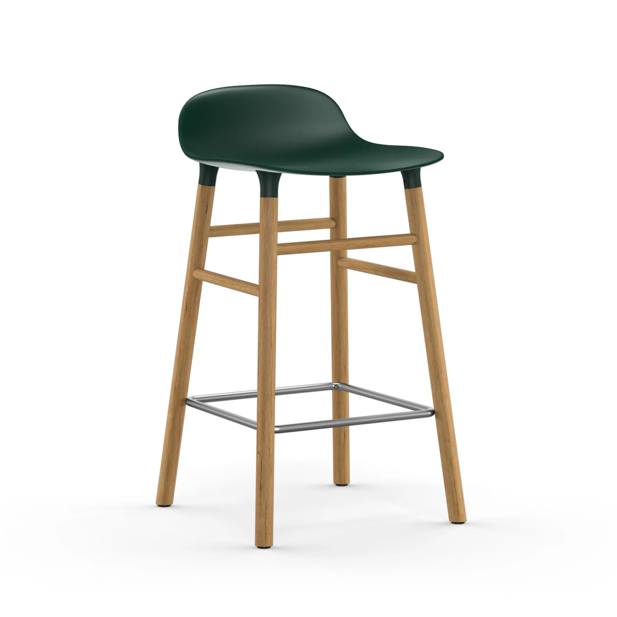 Form Bar Stool with Wooden Base by Normann Copenhagen - Image 5