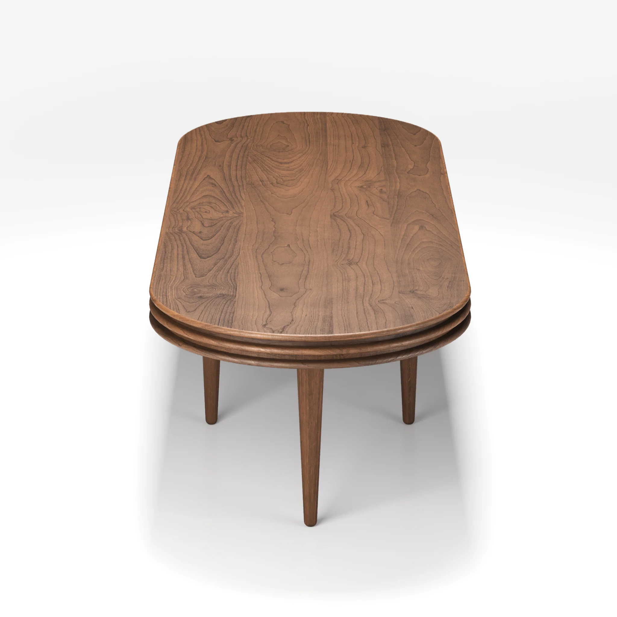 Groove Oval Coffee Table by Christian Troels for DK3 - Image 2
