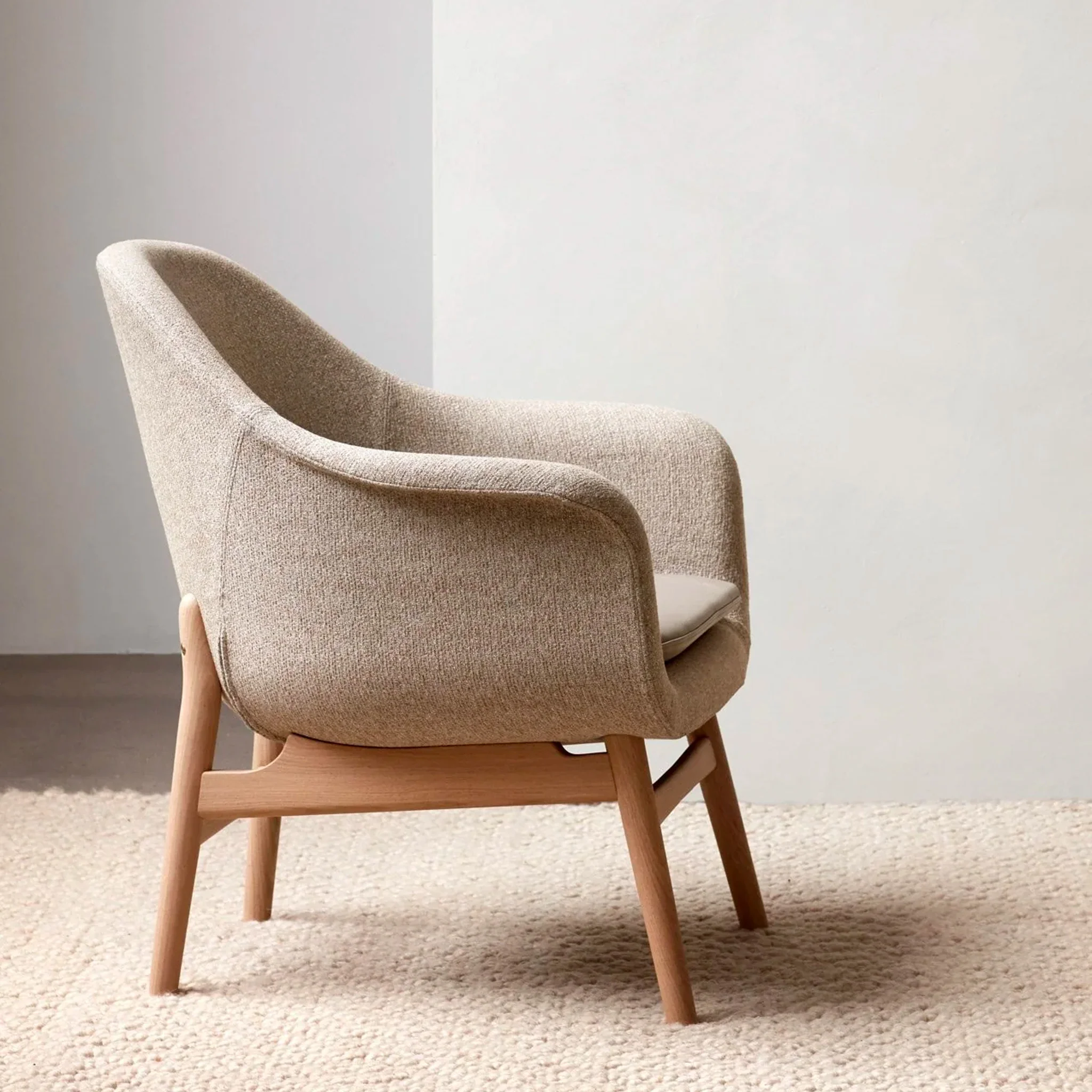 Harbour Lounge Chair with Wood Base by Norm Architects - Image 3