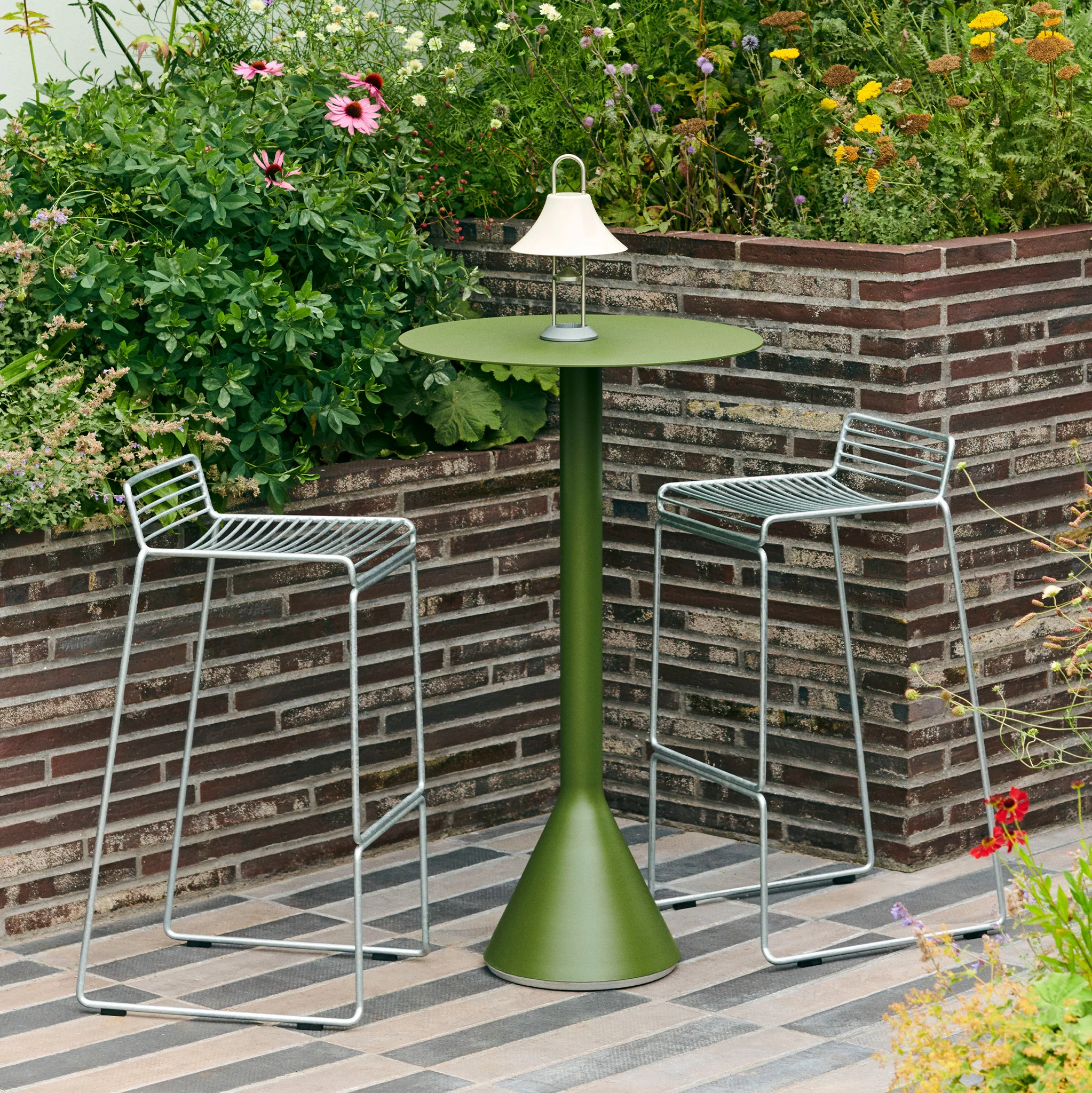 Hee Bar Stool Hot Galvanised by Hay - Image 3