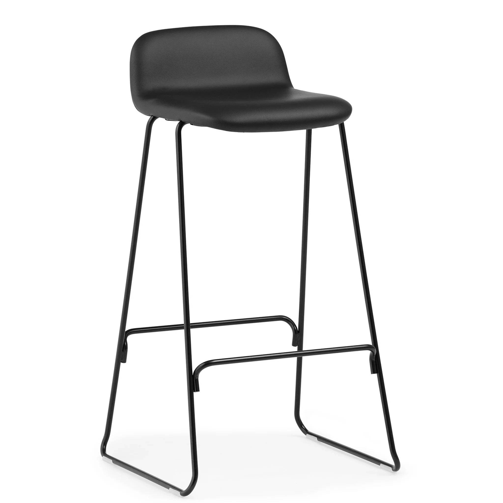 Just Bar Stool Upholstered With Backrest by Normann Copenhagen - Image 2