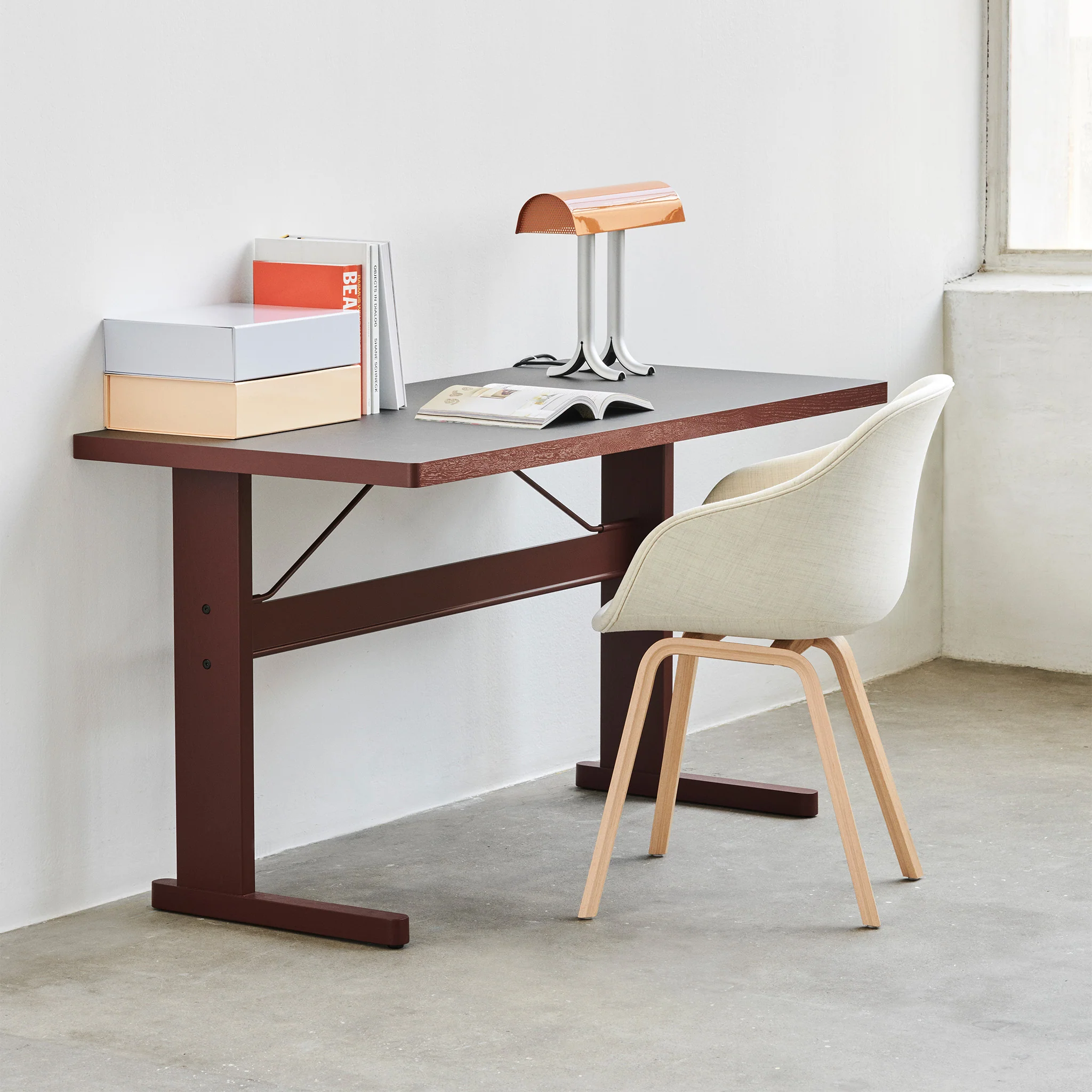 Passerelle Desk Linoleum Tabletop By Hay - Image 4