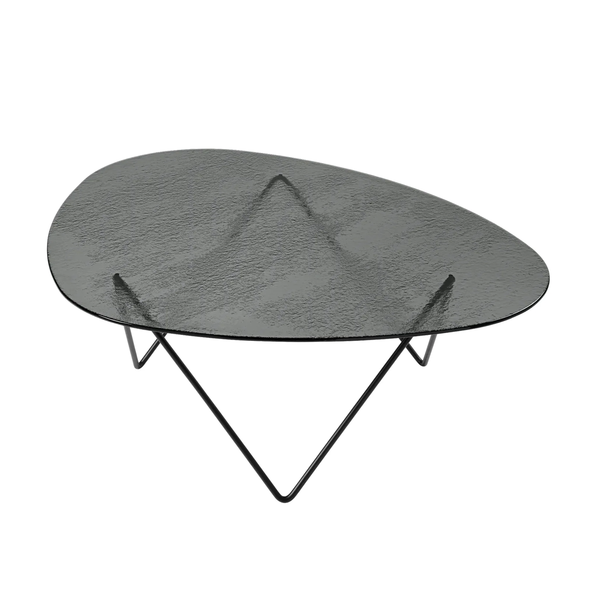 Pedrera Coffee Table - Textured Glass by Gubi - Image 8