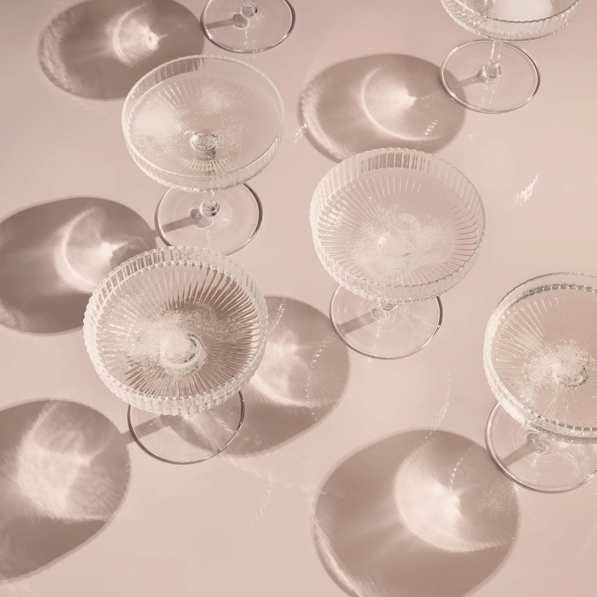 Ripple Champagne Saucers by Ferm Living - Image 2