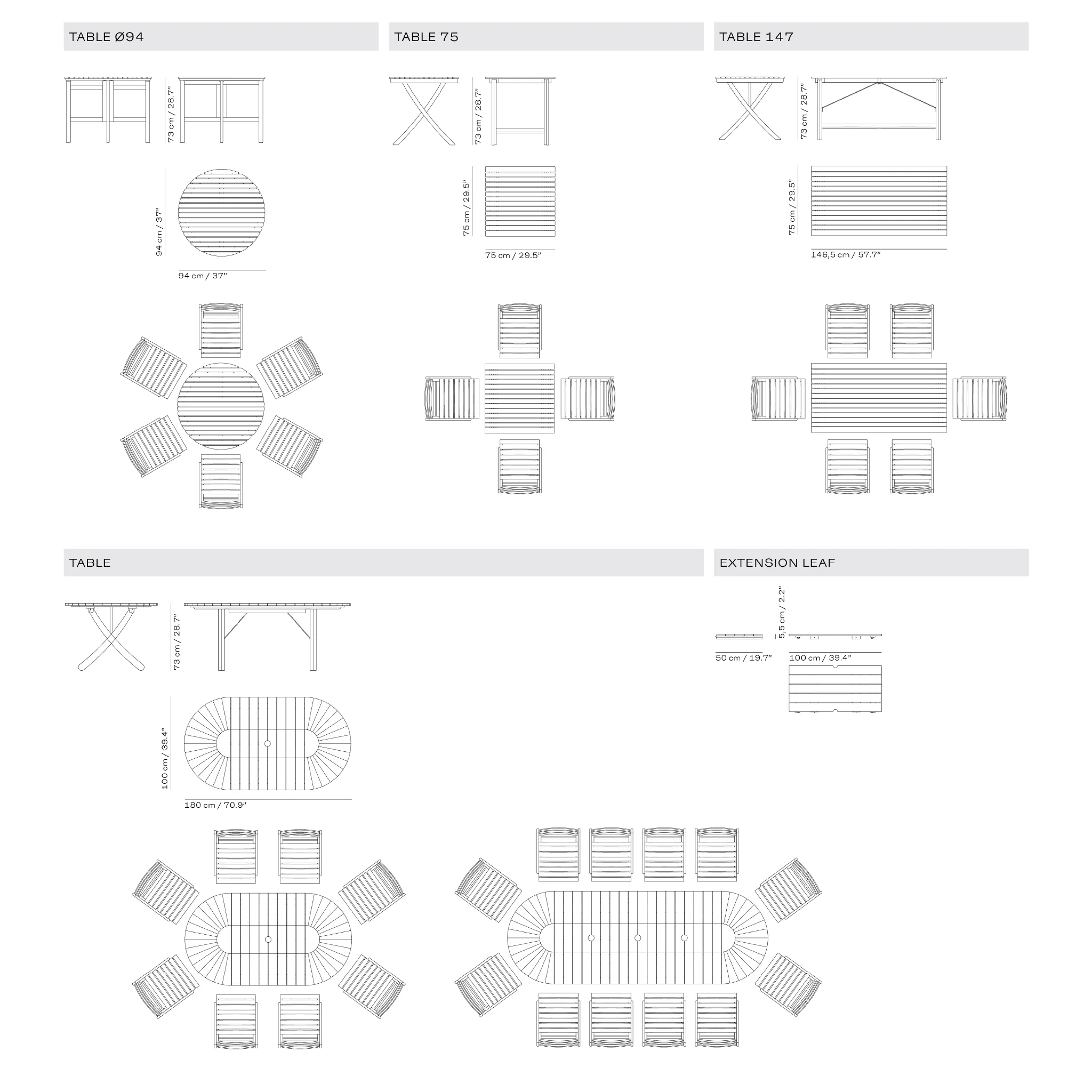Selandia Folding Table - Square - Image 3