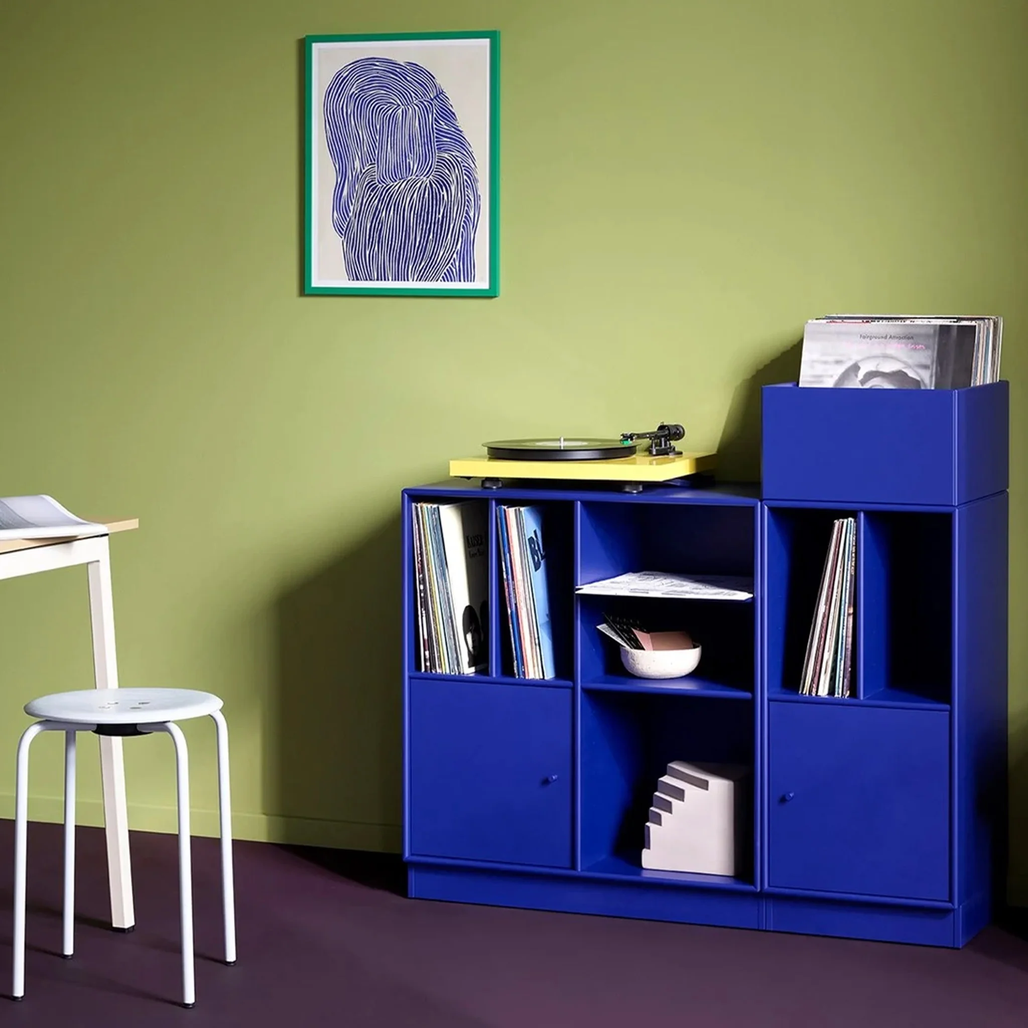 Spin III Vinyl Storage Unit by Montana Furniture - Image 4