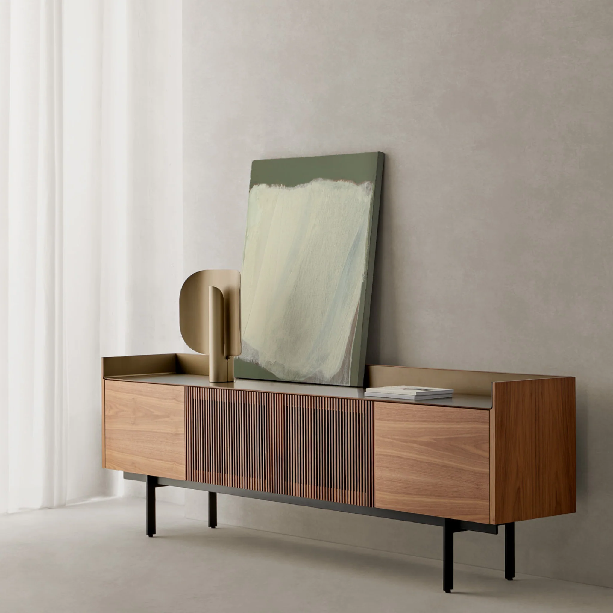Stockholm Technic 3/4-Door Sideboard With Legs by Punt - Image 8