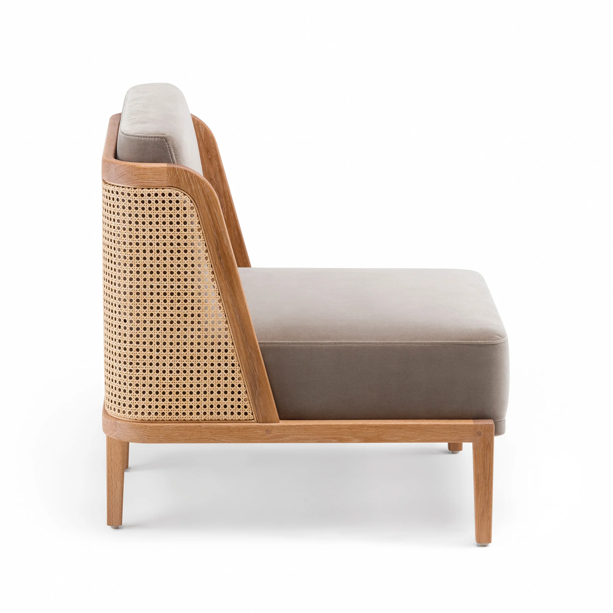 Throne Lounge Chair With Rattan By Autoban - Image 2