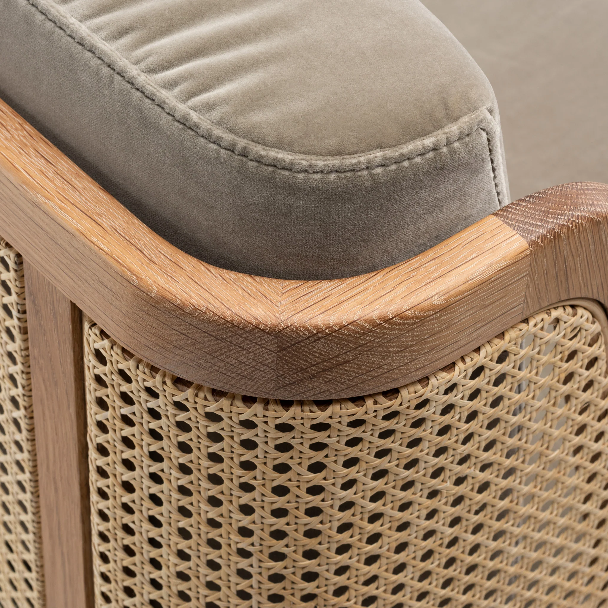 Throne Lounge Chair With Rattan By Autoban - Image 4