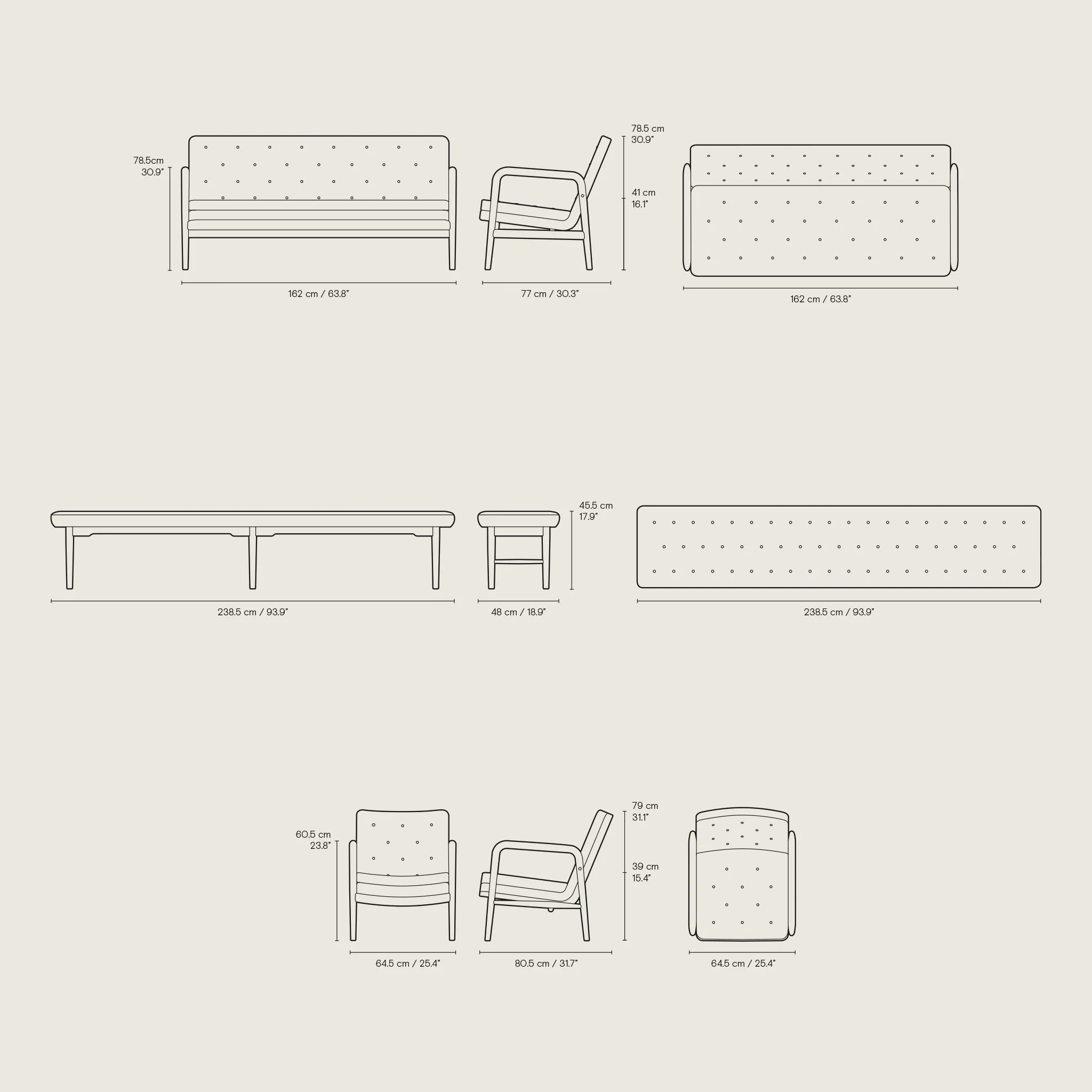 VLA75 Foyer Bench by Vilhelm Lauritzen - Image 3