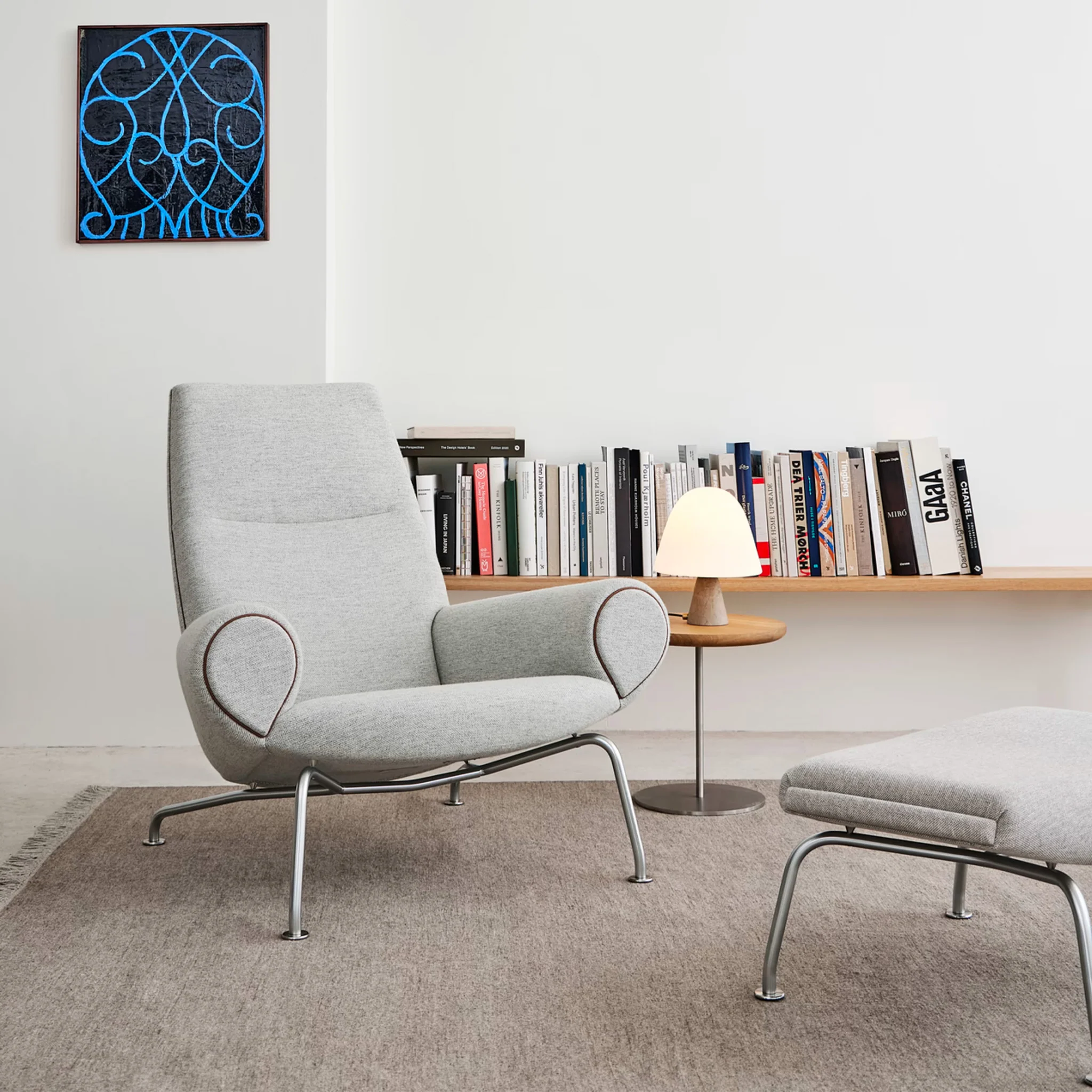 Wegner Ox Ottoman by Hans J Wegner for Fredericia - Image 8