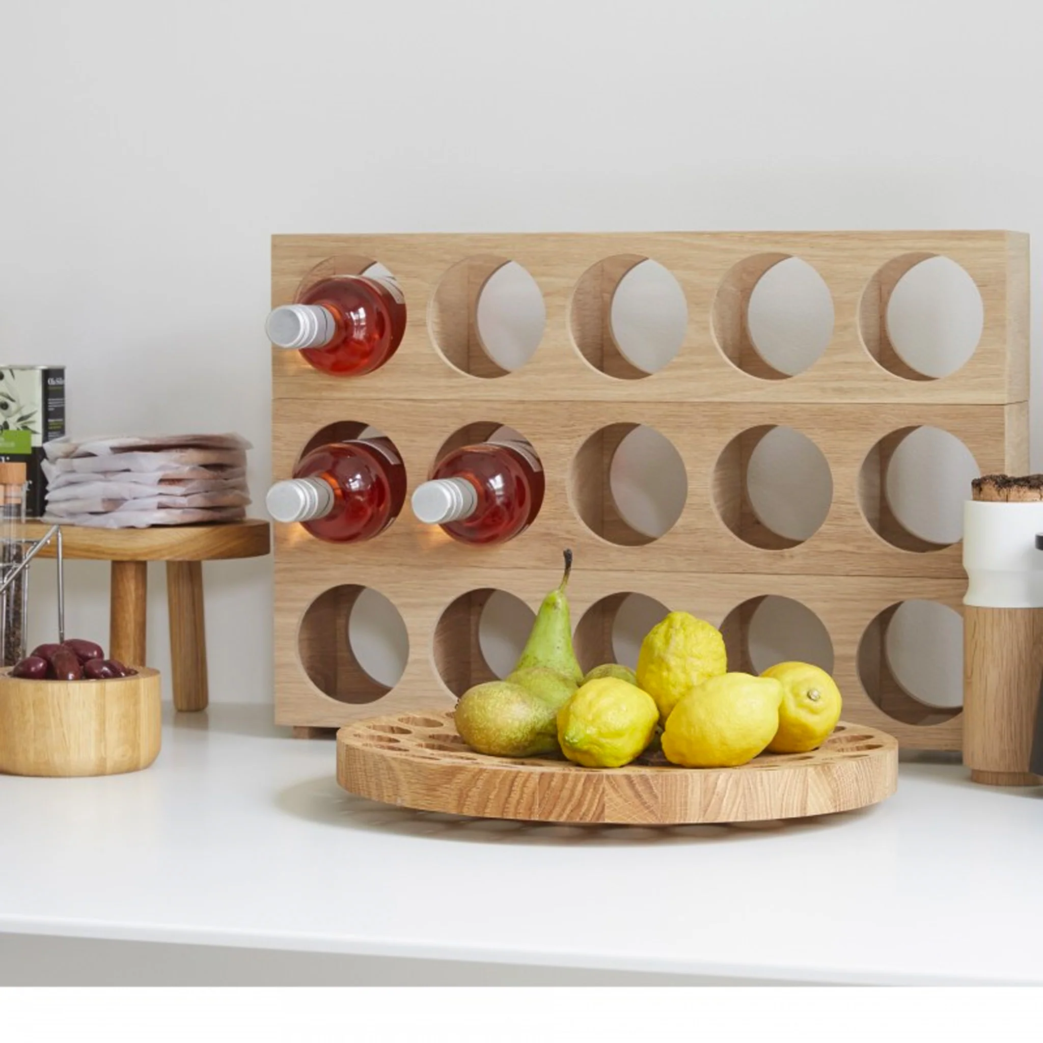 Wine-O Five Bottle Rack by Wireworks - Image 4