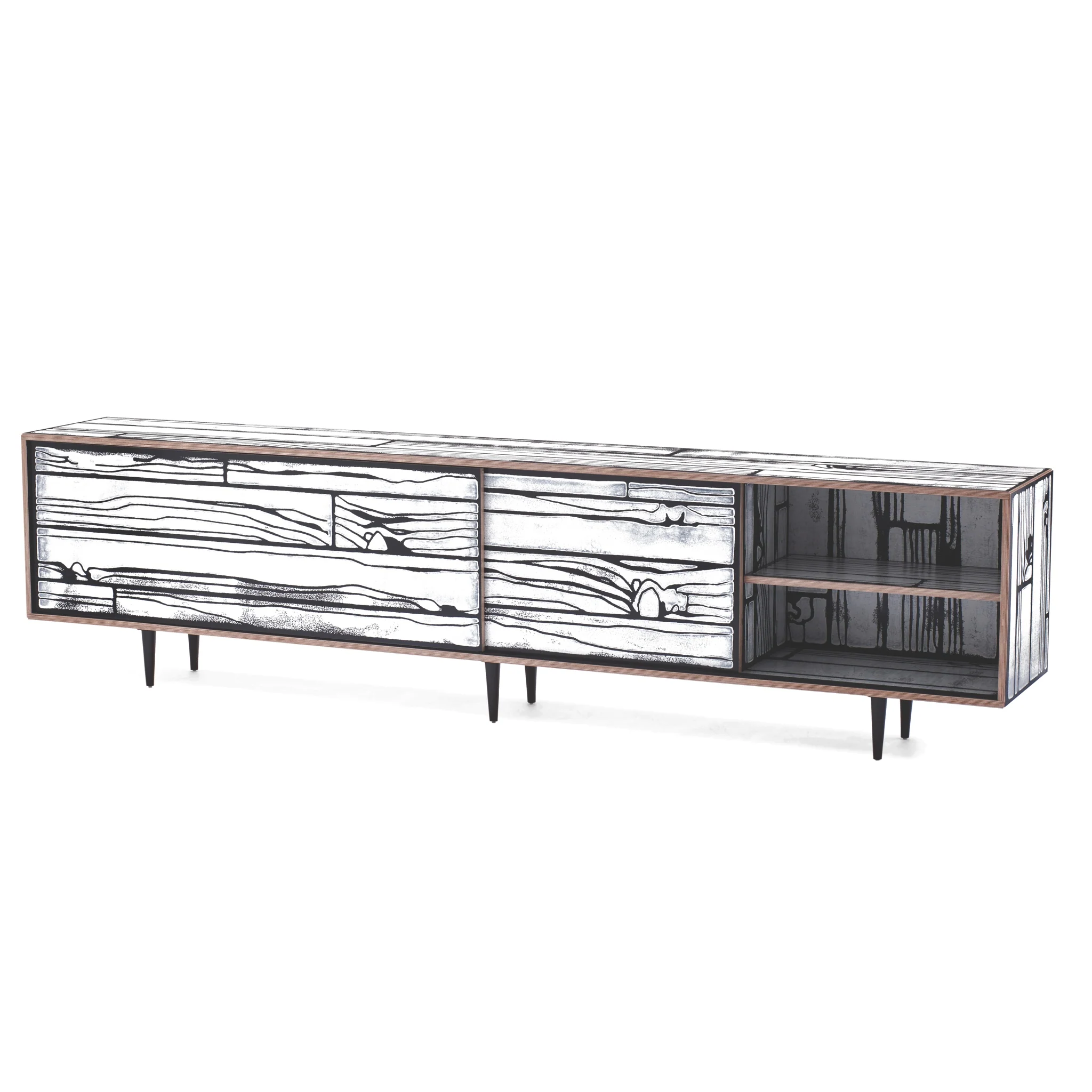 Wrongwoods Long Low Cabinet by Established & Sons