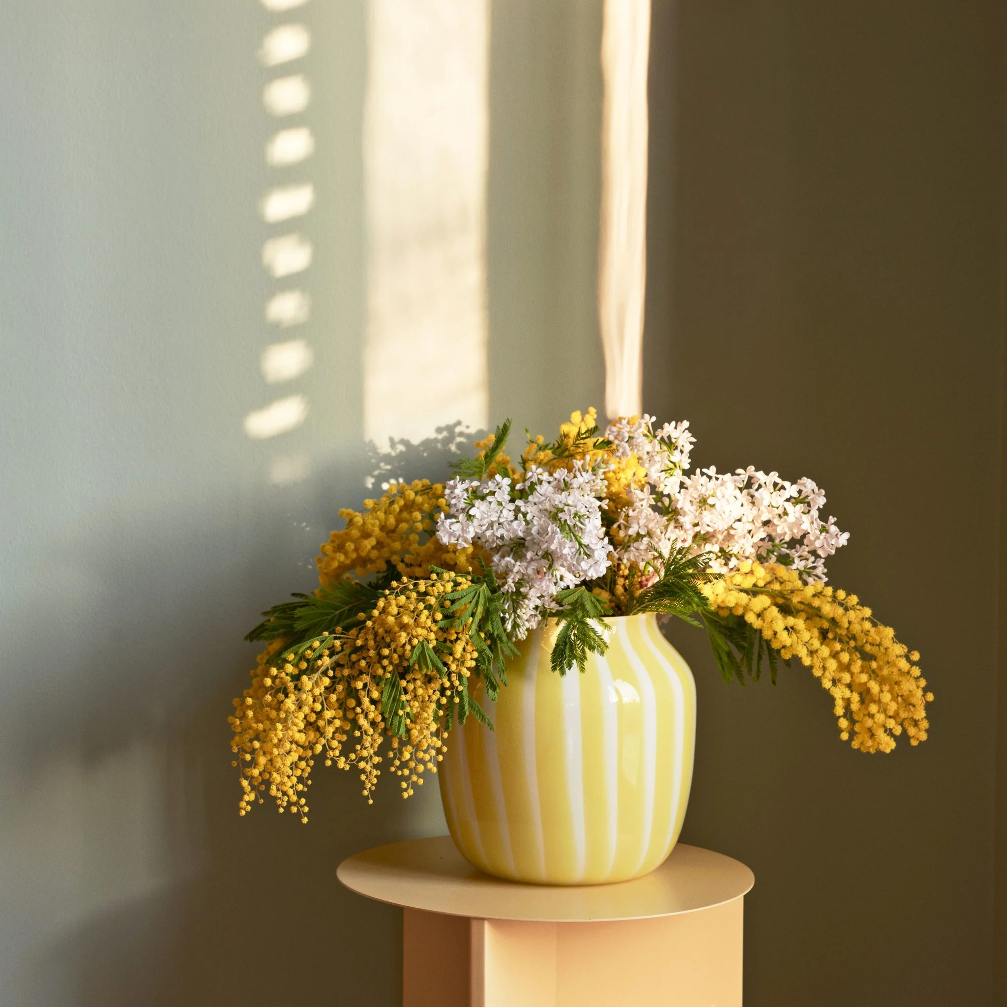 Yellow Juice Vase Wide by Hay - Image 2